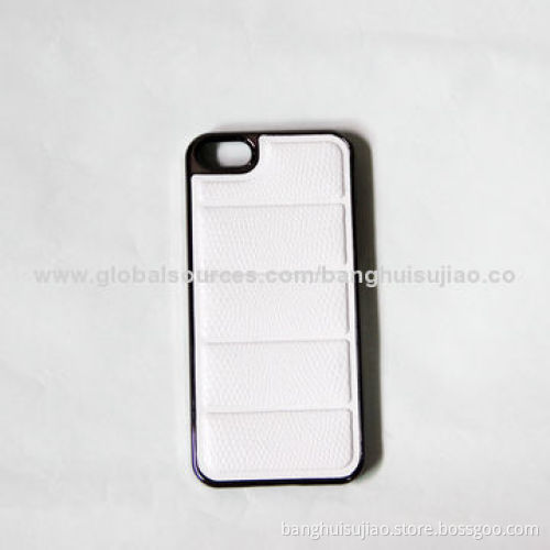 Luxury Fashionable Horizontal Grain Protective Holster for iPhone 5/5S, Plating Stick Skin